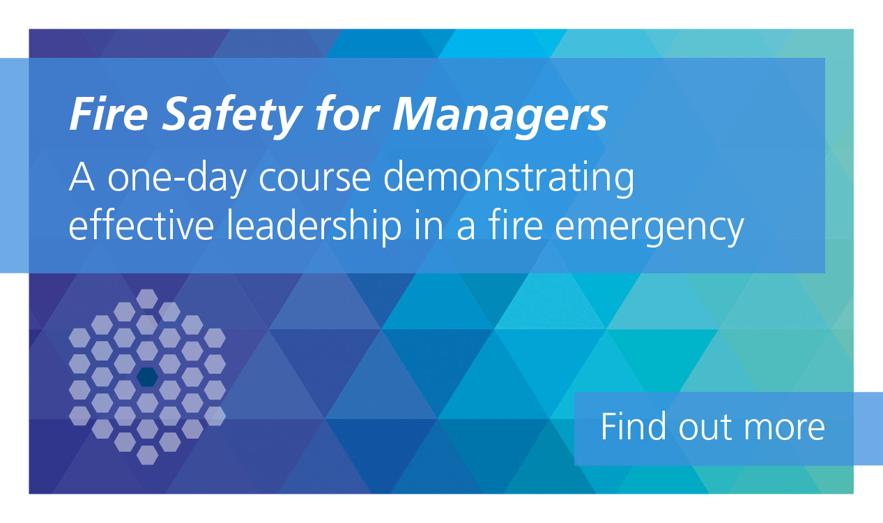 Fire Safety for managers is a one-day course demonstrating effective leadership in a fire emergency